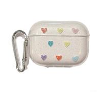 Coque en silicone à paillettes pour AirPods Pro 2e génération, coque de protection antichoc avec porte-clés pour filles de voyage (8 Airpods 1/2)