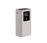 Coque en silicone absorbant les chocs pour CUKTECH 10 Mini Power Bank offrant une protection complète contre les chutes et la poussière avec des ouvertures de port précises (gris)