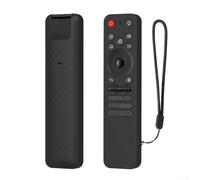 Coque en silicone absorbant les chocs pour télécommande LG MR25GA avec texture antidérapante conçue pour protéger la télécommande contre les chutes et améliorer la prise en main de l'utilisateur (noir