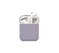 Coque en silicone airpods mats lavande pour votre Apple AirPods (2019)/(2016)