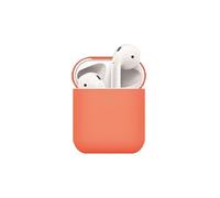 Coque en silicone airpods mats orange pour votre Apple AirPods (2019)/(2016)