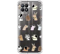 Coque en silicone anti-chocs pour Realme 8i Motif chiens Dessins