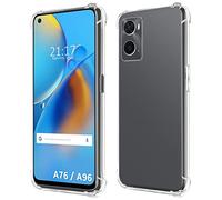 Coque en Silicone Anti-Chocs Transparente pour Oppo A76/A96