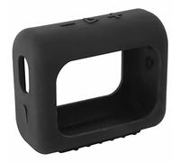 Coque en Silicone Anti-Poussière Compatible pour JBL Go 3, Housse de Protection pour Haut-Parleur Bluetooth, Accessoires de Coque Anti-Chute (Noir)