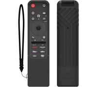 Coque en silicone anti-poussière pour LG MR25GA Magic Remote Antichoc Housse de protection pour télécommande LG MR25GA (Noir)