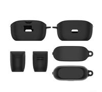 Coque en silicone antichoc pour JBL Vibe Buds avec porte-clés, conçue pour une protection contre les chocs et un transport facile (violet)
