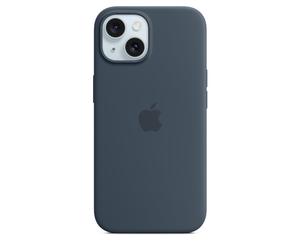 Coque En Silicone Apple iPhone 15 Officielle - Bleu Tempête - Neuf