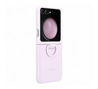 Samsung Coque en silicone pour Galaxy Z Flip5 avec anneau - Lavande