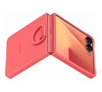 Original Coque en silicone Ring pour Samsung Galaxy Z Flip 7 - Red