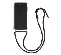 kwmobile Coque Collier Compatible avec LG G6 Coque - Housse de Protection en TPU avec Cordon Sangle - Transparent