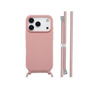imoshion Coque en silicone avec cordon pour Apple iPhone 17 Pro - Sand Pink