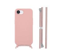 imoshion imoshion Coque en silicone avec cordon iPhone 17e / 16e Sand Pink Rose