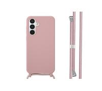 imoshion Coque en silicone avec cordon pour Samsung Galaxy A36 - Sand Pink