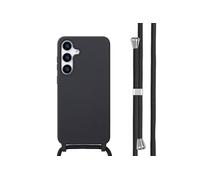 imoshion imoshion Coque en silicone avec cordon pour Samsung Galaxy S25 Plus Noir Noir