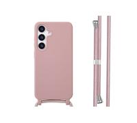 imoshion imoshion Coque en silicone avec cordon pour Samsung Galaxy S25 Sand Pink Rose
