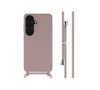 imoshion Coque en silicone avec cordon pour Samsung Galaxy S26 Plus - Sand Pink