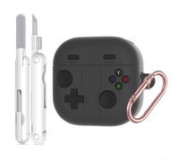 Coque en silicone avec graphismes de dessin animé ludiques, protection de charge pour Samsung Galaxy Buds 4 Pro, Galaxy Buds 4 (2026), gris foncé