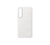 Coque en silicone avec lanière et fonction Stand Blanc pour Samsung Galaxy S25 FE