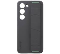 Coque en silicone avec lanière pour Samsung Galaxy S23 5G Noir