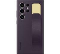 Samsung Coque silicone EF-GS928 pour Galaxy S24 Ultra – Lanière, poignée & béquille – Violet foncé