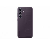 Coque en silicone avec lanière pour Samsung Galaxy S24 Violet Foncé