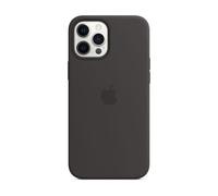Coque en silicone avec MagSafe pour iPhone 12 Pro Max Noir