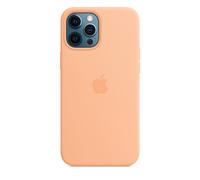 Coque en silicone avec MagSafe pour iPhone 12 Pro Max Pêche