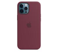 Coque en silicone avec MagSafe pour iPhone 12 Pro Max Prune