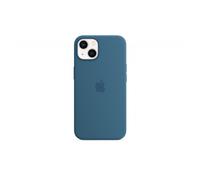 Coque en silicone avec MagSafe pour iPhone 13 Bleu
