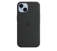 Coque en silicone avec MagSafe pour iPhone 14 Minuit