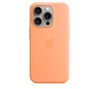 Coque en silicone avec MagSafe pour iPhone 15 Pro Max- Sorbet à l'orange - MT1W3ZM/A