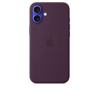 Coque en silicone avec MagSafe pour iPhone 16 Plus Prune