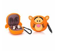 Coque en silicone avec porte-clés pour Samsung Galaxy Buds (Tiger)