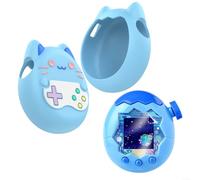 Coque en silicone avec protection d'écran et cordon pratique pour appareil Tamagotchi Paradise (Rose)