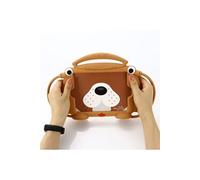 Coque en silicone chiot de dessin animé 3D amusant pour enfants marron pour votre Apple iPad Mini 9.7 (2019)