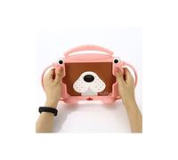 Coque en silicone chiot de dessin animé 3D amusant pour enfants rose pour votre Apple iPad Mini 9.7 (2019)