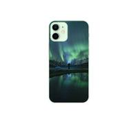 Coque en silicone - Compatible Apple iPhone 12 Mini - design aurores boreales