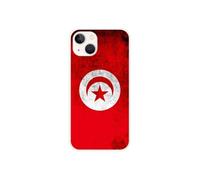 Coque en silicone - Compatible Apple iPhone 13 - design drapeau tunisie