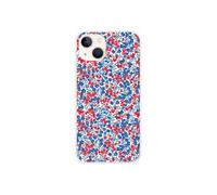 1001coques Coque de Téléphone Compatible pour Apple iPhone 13, Design Liberty Wiltshire Bleu, Imprimée en France, Étui Souple en Silicone, Housse de Protection.
