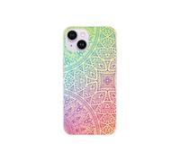 Coque en silicone - Compatible Apple iPhone 14 - design mandala pastel