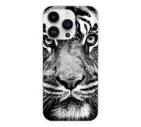 Coque en silicone - Compatible Apple iPhone 14 Pro - design tigre blanc et noir