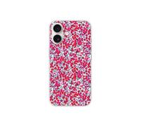Coque en silicone - Compatible Apple iPhone 16 - design liberty wiltshire rouge