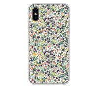 Coque en silicone imprimée compatible iPhone X iPhone XS Liberty Wiltshire Vert