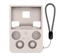 Coque en silicone compatible avec ANBERNIC RG477V offrant une protection contre les chutes, des découpes précises et aucune perte de signal (gris)
