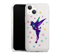 Coque en Silicone Compatible avec Apple iPhone 13 Mini Etui Silicone Coque Souple Fée Clochette Disney Produit sous Licence Officielle
