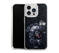 Coque en Silicone Compatible avec Apple iPhone 13 Pro Etui Silicone Coque Souple Marvel Venom Spider-Man