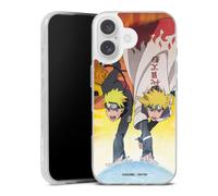 Coque en Silicone Compatible avec Apple iPhone 16 Etui Silicone Coque Souple Minato Namikaze Produit sous Licence Officielle Naruto Shippuden