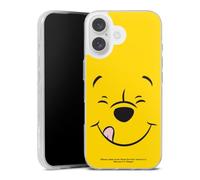 Coque en Silicone Compatible avec Apple iPhone 16 Etui Silicone Coque Souple Winnie l'ourson Produit sous Licence Officielle Disney