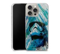 Coque en Silicone Compatible avec Apple iphone 16 Pro Max Etui Silicone Coque Souple Star Wars Multicolore Stormtrooper