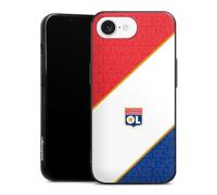 Coque en Silicone Compatible avec Apple iPhone 16e 2025 Étui Silicone Coque Souple Olympique Lyonnais Produit sous Licence Officielle OL